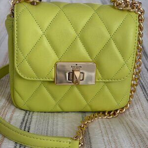 NWT Kate Spade KJ956 Carey Smooth Quilted Micro Flap Crossbody Handbag